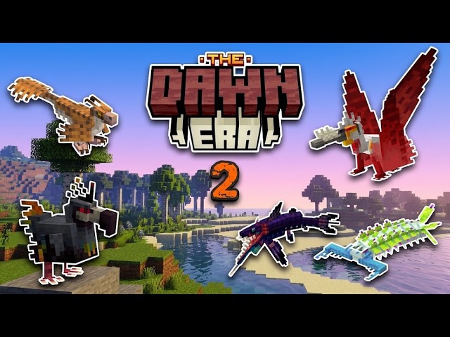 🐓THE DAWN ERA 2 MOD MINECRAFT 1.20.1🟠 - ¡NUEVOS DINOSAURIOS!