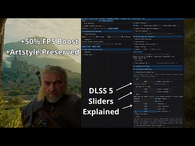 Install DLSS 5 in 1 min w/ OptiScaler: RTX 40/RTX 50 GPU | Witcher 3 DLSS 5 Optimized Preset