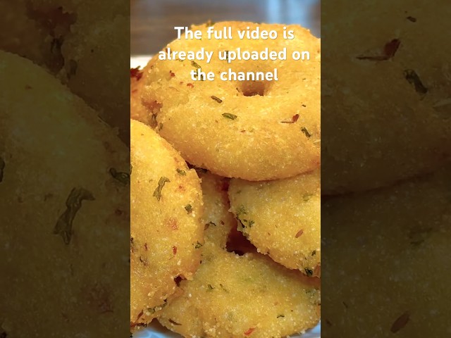 Crispy Rava Vada #ravavada #crispysnacks #snacks #eveningsnacks #vada #shortvideo #shortvideo #food