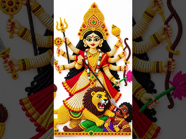 macrame Durga maa wall decor diwali special design/#macrame /#shorts/#ytshorts/#yt
