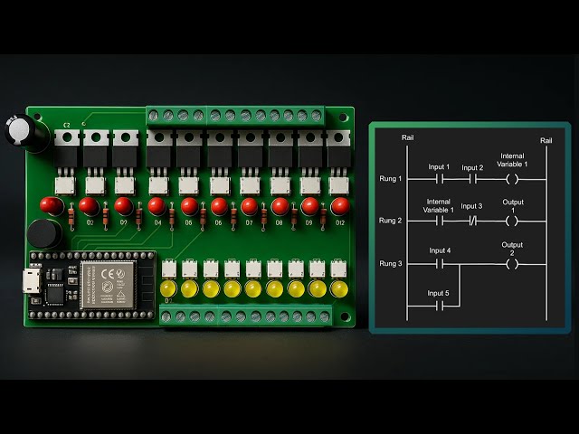 How To Make ESP32 PLC | Ladder Programming