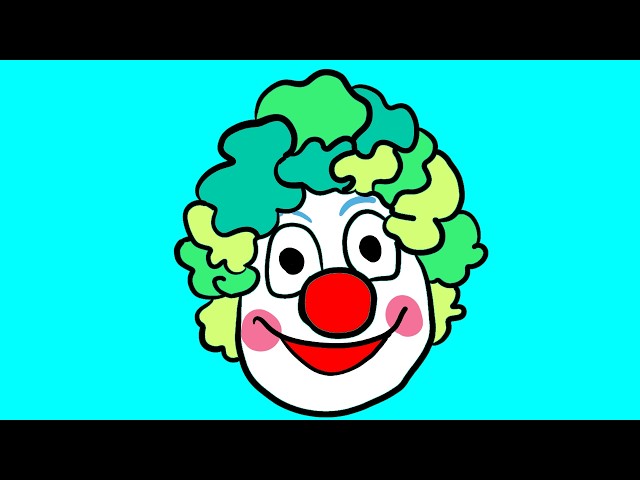 Simple Clown Drawing Tutorial 🎨 Easy Digital Illustration Guide V01
