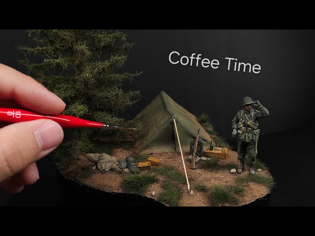 1945 WW2 Diorama 1/35 - ''Coffee Time''