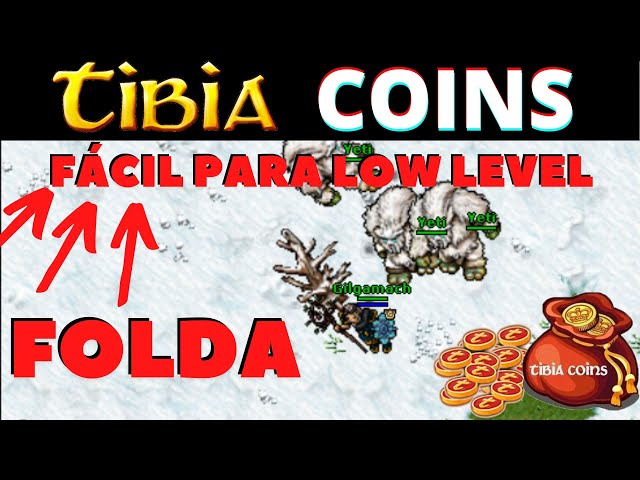 COMO FARMAR TIBIA COINS LOW LEVEL FREE ACCOUNT - FOLDA