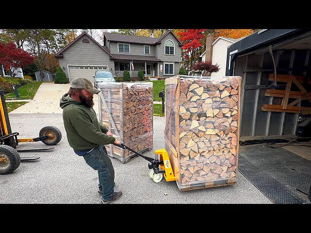 The Cleanest Firewood Delivery You’ve Ever Seen