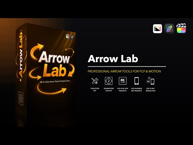 Arrow Lab - All-In-One Arrow Tool for Final Cut Pro and Motion - Pixel Film Studios