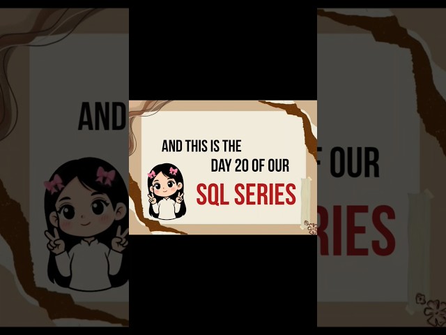SQL Day 20 🚀 NULL Handling — Missing Data Kaise Handle Karein?