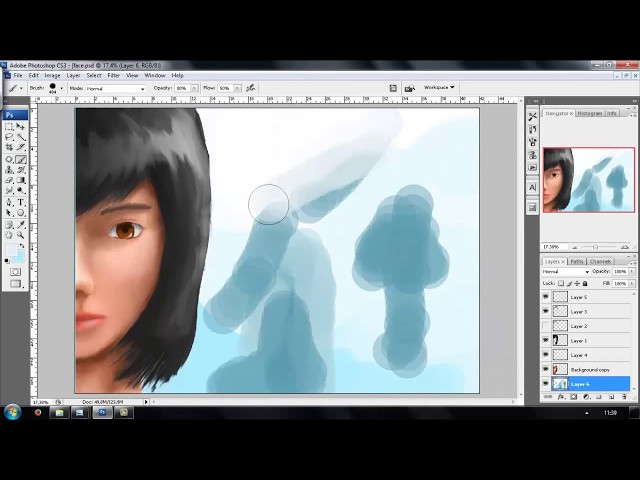 Photoshop Speed Painting Face