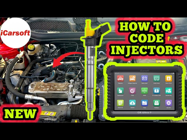 How To Code Diesel Injectors Using ALL NEW icarsoft CR ULTRA P OBD2 Bluetooth - How To Fix - DIY