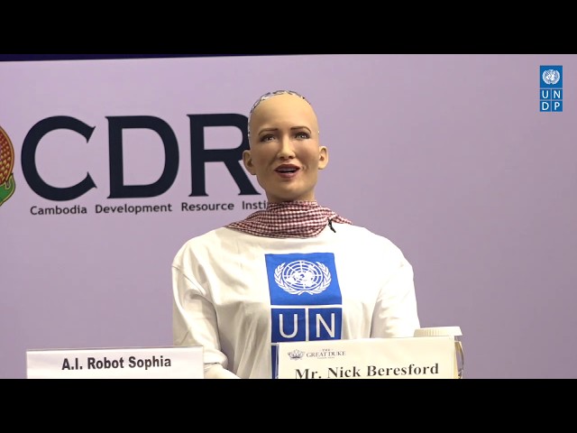 Meet Sophia the Robot in Cambodia [Teaser #1 Khmer sub]