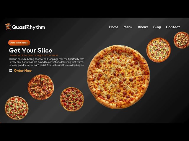 This Pizza Website Animation is So Smooth 🍕🔥 | Canva Web UI Tutorial #pizza #animation #food #design