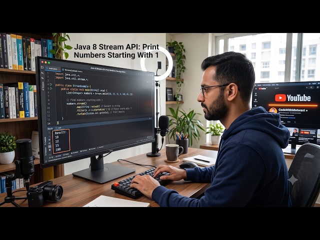 Java 8 Stream API: Print Numbers Starting With 1 | Array Coding Interview 🔥