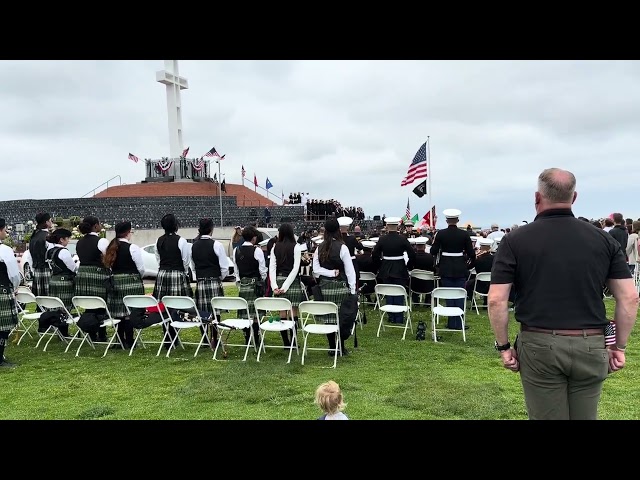 Missing Man Formation Flyover at Mt Soledad 