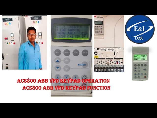 ACS800 ABB VFD Keypad Function | ABB Drive Keypad Function | ACS800 Parameter Setting | ACS800 DRIVE