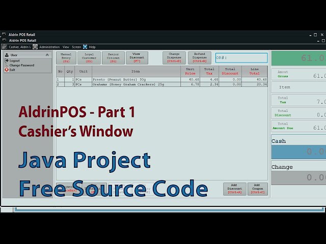 Java Project with Source Code (Supermarket Point of Sale (POS)
