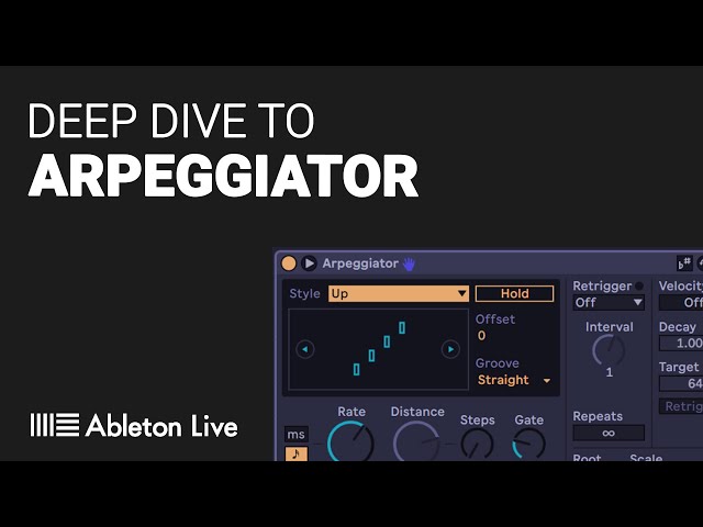 A guide to ARPEGGIATOR midi device from ABLETON - tutorial guide