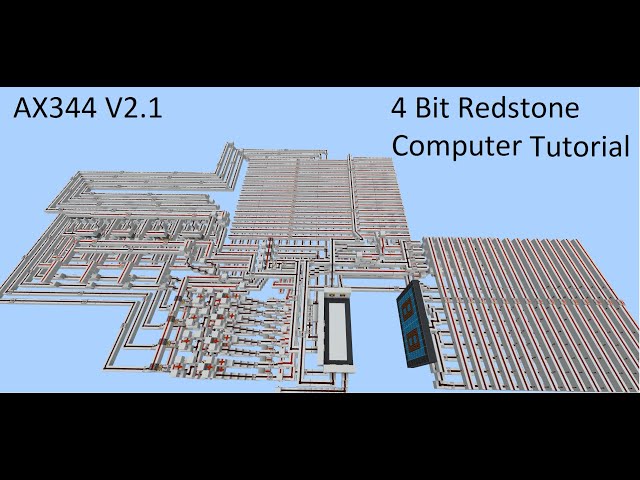 4 Bit Redstone Computer Tutorial: Making the ALU P1