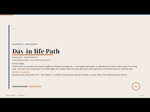 Ch54 · A Day in the Life: When the Parts Become a System | Financial AI