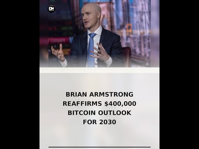 Brian Armstrong reaffirms $400,000 Bitcoin outlook for 2030