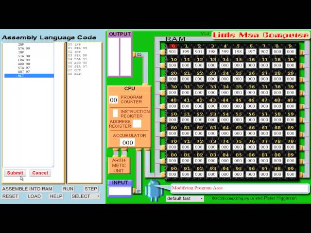 Little Man Computer Tutorial - 1 - Intro, Basics and Adding/Subtracting