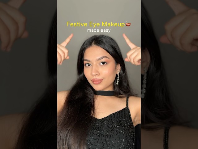 Glow Eyes First ✨ Easy Festive Glitter Eye Makeup 💖 | #NykaaTV