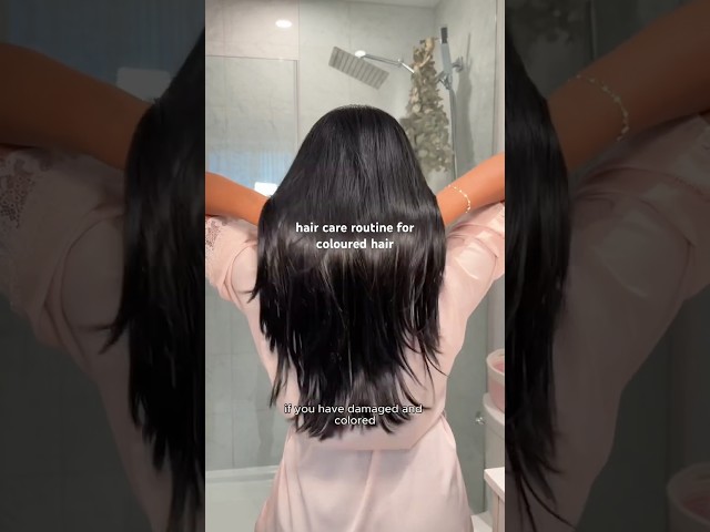 Hair Care Routine For Coloured Hair 🎀🦢🚿🧖🏽‍♀️