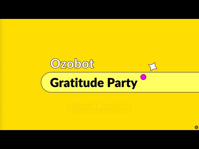 Gratitude Party: A Thanksgiving Activity STEM Activity with Ozobot