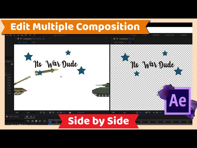 After Effects Tutorial : Edit or View Multiple Composition Simultaneously