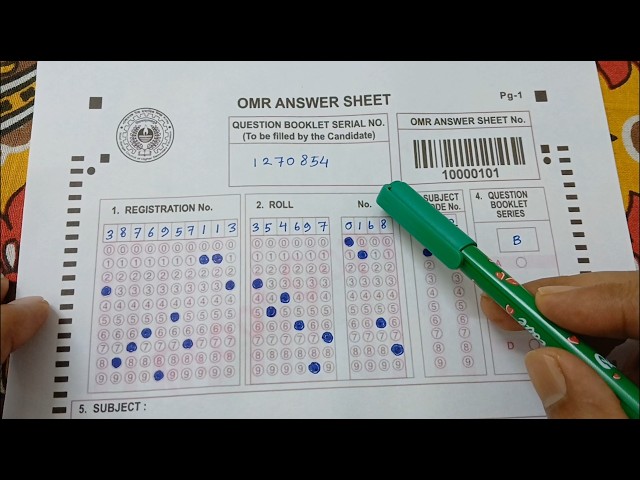 HS 3rd Semester Exam OMR Sheet Fill Up | how to fill up omr sheet for class 12 3rd semester