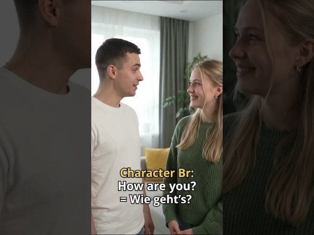How Are You? in German 🇩🇪 | Wie geht’s? #Shorts #deutsch
