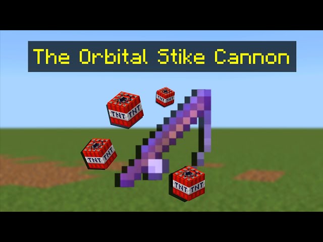 ​I Built a REAL Orbital Strike Cannon in Minecraft Bedrock