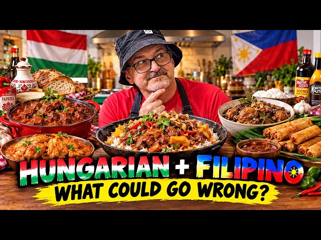 A Hungarian Explains Hungarian + Filipino Food 🇭🇺 🇵🇭 | What Could Go Wrong? 😂