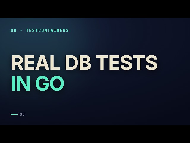 Testcontainers Go Tutorial for Beginners: Real Postgres in Your Tests, and the 3 Traps
