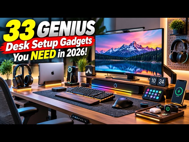 33 GENIUS Desk Setup Gadgets You NEED in 2026!
