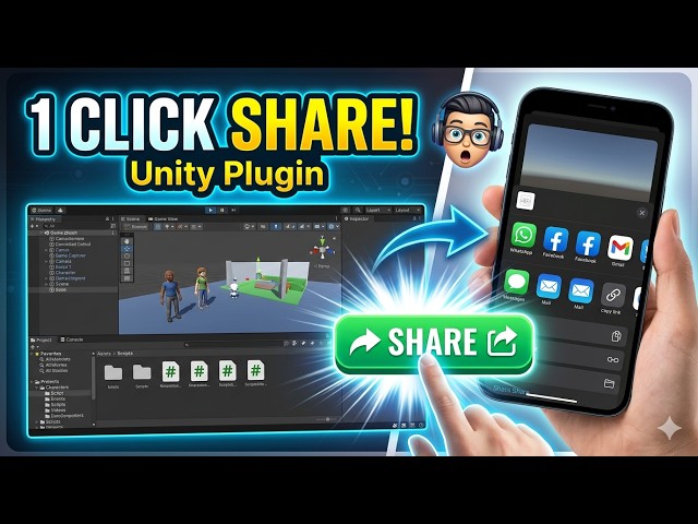Unity Native Share Plugin Tutorial | Share Images, Videos & Files (Android + iOS)