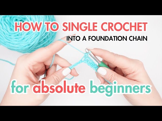 How to single crochet into a chain | Learn to sc into ch