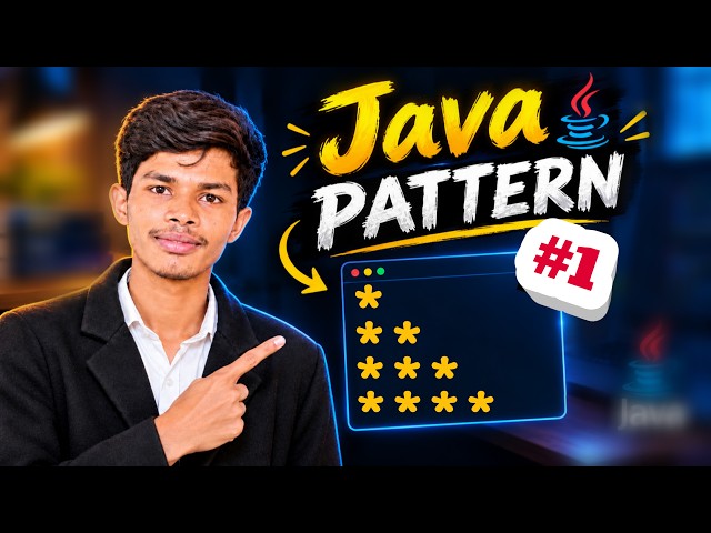 Star Pattern in Java | Pattern in Java using For Loop