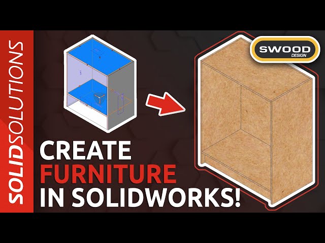How to Build Furniture in SOLIDWORKS | Beginner SWOOD Tutorial