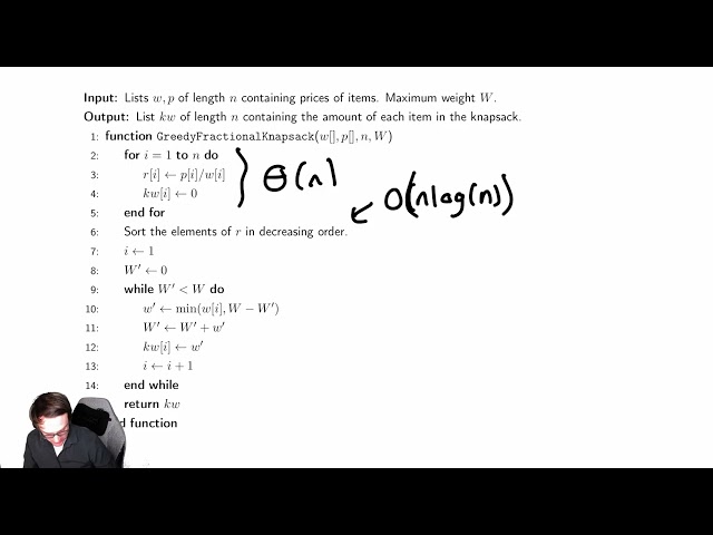 Greedy Algorithms 6 - Greedy Fractional Knapsack Algorithm