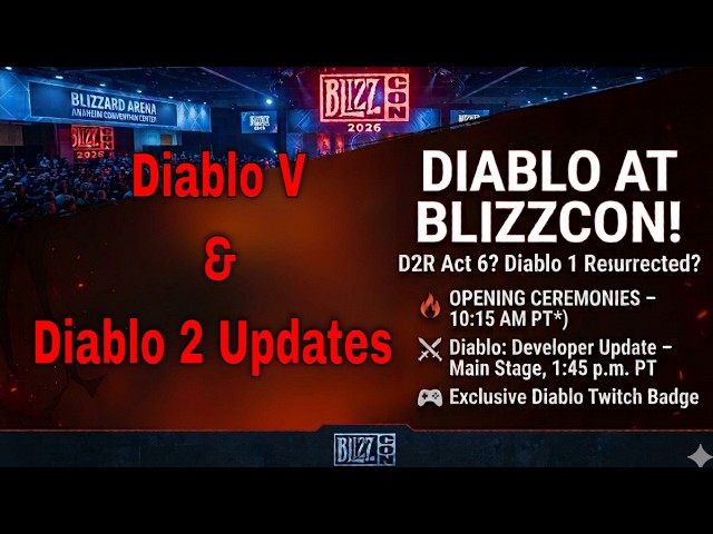 Blizzcon Diablo 2 & Diablo 5 Information (Diablo is Back!)