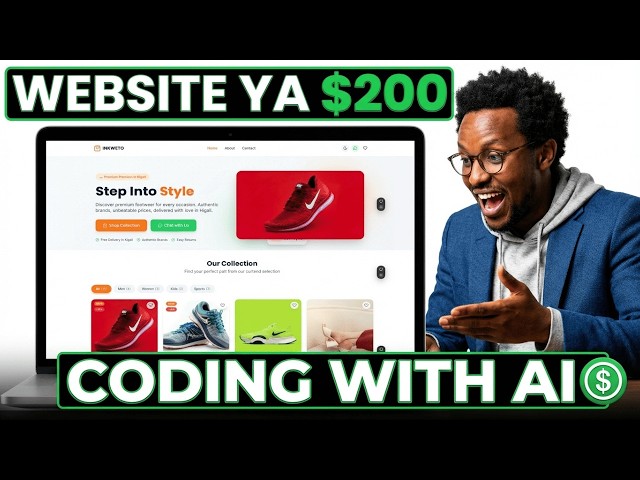 Nakoze Iyi website ya 200k Nkoresheje AI na Coding
