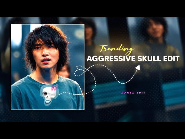 Ae Like Skull Emoji Edit Tutorial on Capcut 💀(Aggressive Skull Edit Tutorial) Zonex Editz 