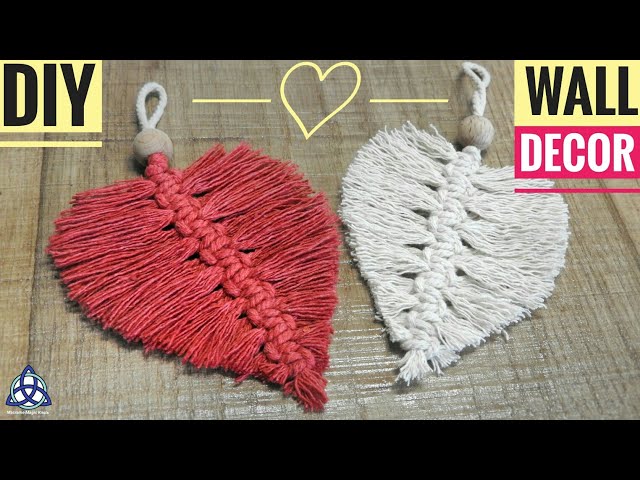 DIY Macrame Heart Wall Hanging - Wall Decoration Ideas