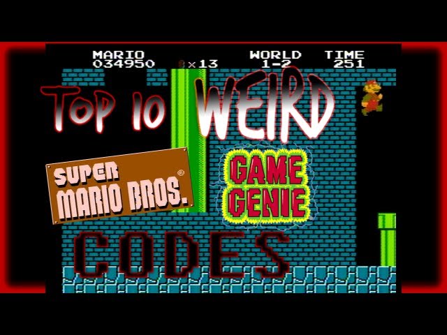 Top 10 WEIRD Super Mario Bros. Game Genie Codes