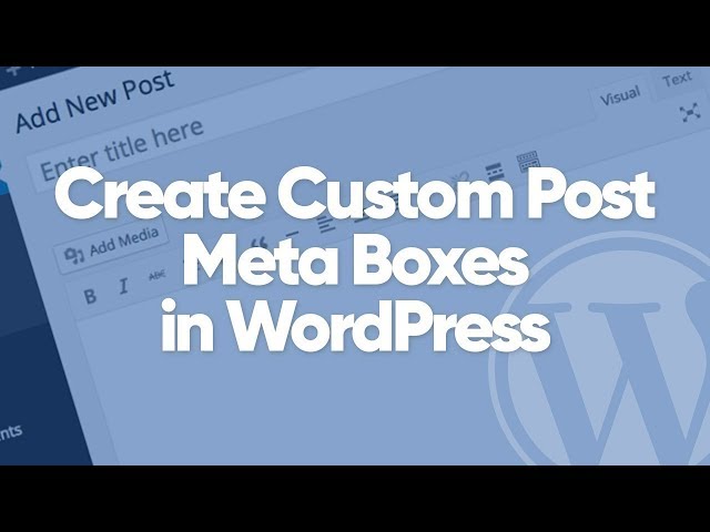 How to create custom post meta boxes in WordPress