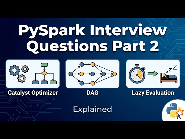PySpark Interview Questions Part 2 – Catalyst Optimizer, DAG & Lazy Evaluation Explained
