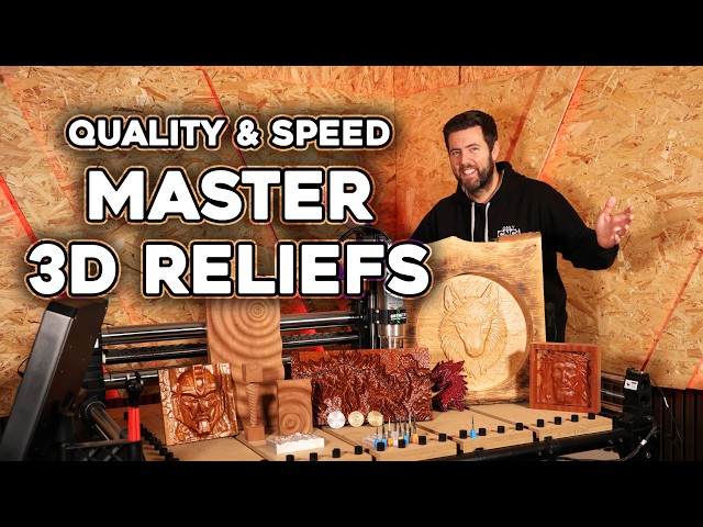 PRO TIPS - Improve quality and speed of CNC 3D relief carvings