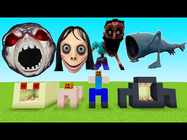 Never Spawn Lunar Moon Sea Eater Momo The Mimicer in Minecraft pe