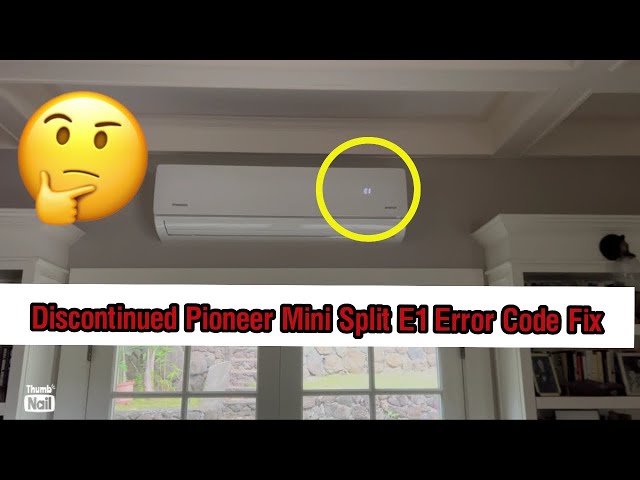 Discontinued Pioneer E1 error code fix.