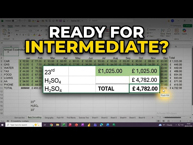 Excel Skills Check: Are You Ready for Intermediate Training?
